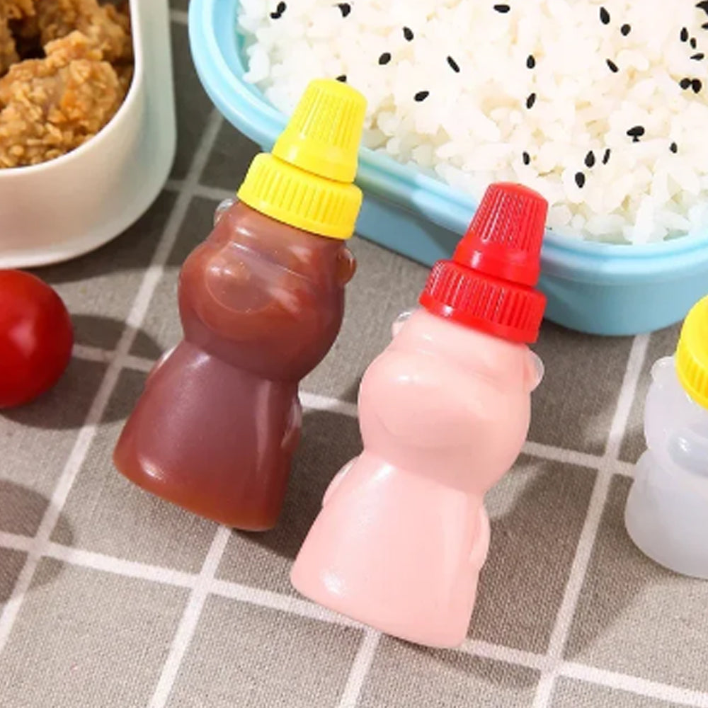 Mini Garrafa de Ketchup e Molho, Dispensador de Condimentos Japonês - Mundo Japao