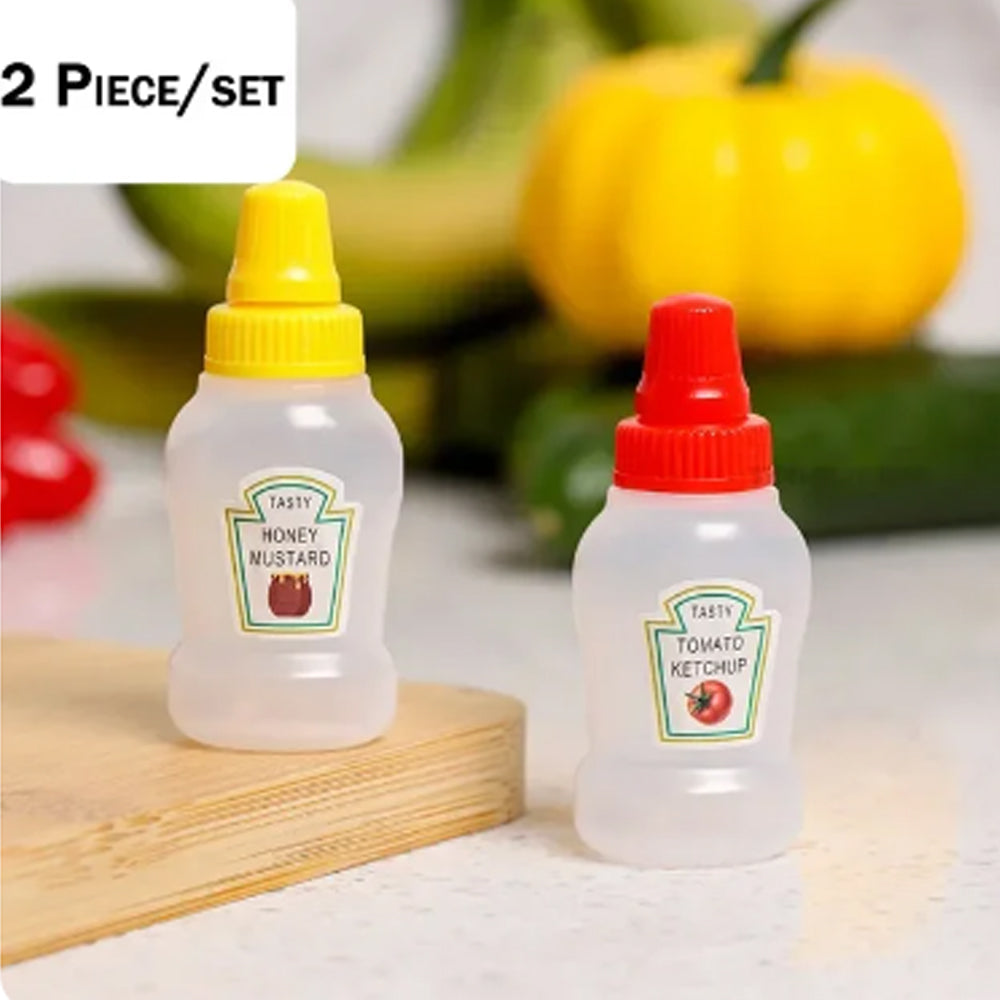 Mini Garrafa de Ketchup e Molho, Dispensador de Condimentos Japonês - Mundo Japao