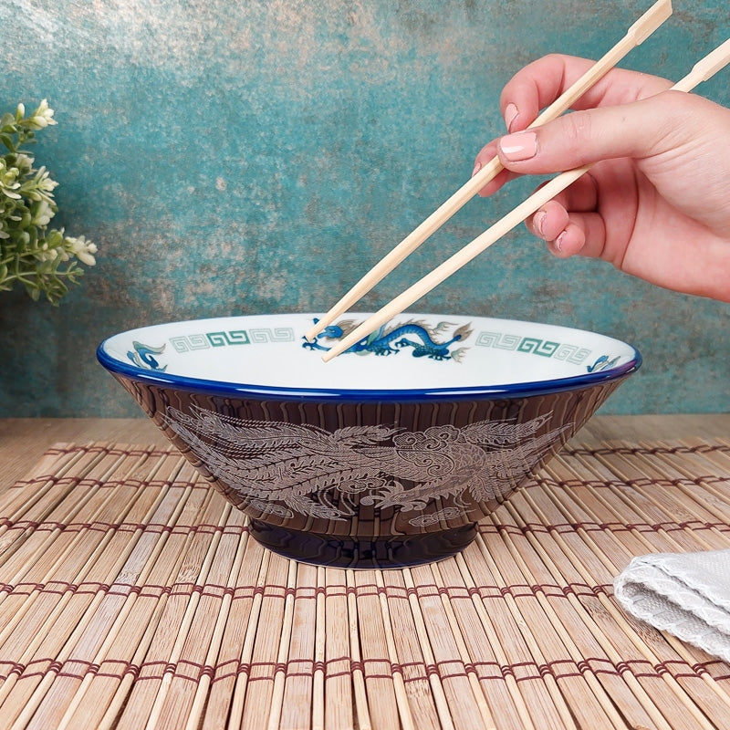 Tigela de Ramen Japonês Azul - Mundo Japao