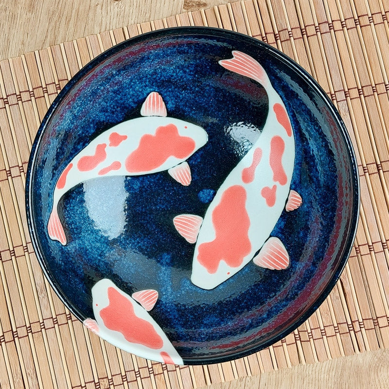 Tigela de carpa Donburi Koi - Mundo Japao