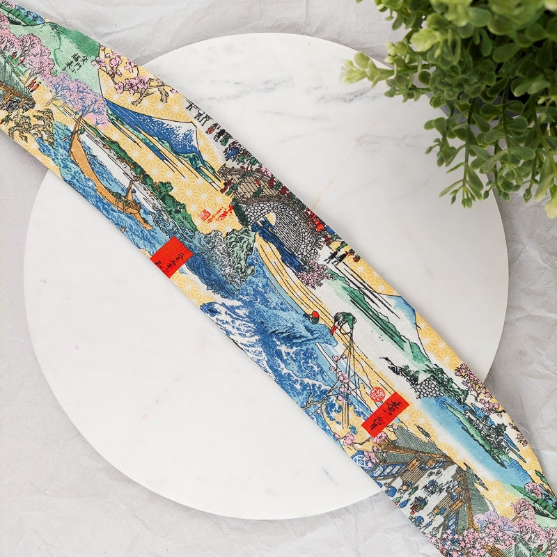 Cinto Obi feminino Ukiyo-e