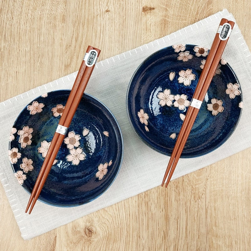 Caixa de 2 Taças Sakura Japonesas - Mundo Japao