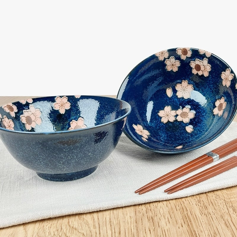 Caixa de 2 Taças Sakura Japonesas - Mundo Japao