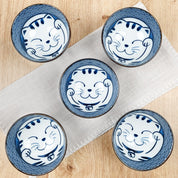 Caixa de 5 Tigelas Maneki Neko - Mundo Japao