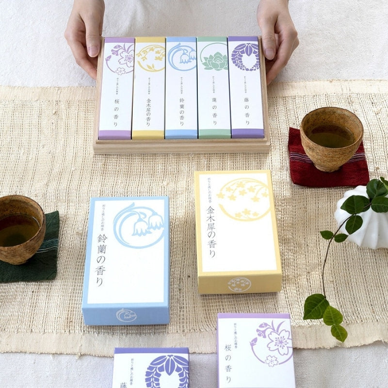 Caixa de incenso japonês natural