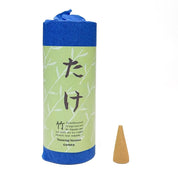 Cone de incenso de bambu