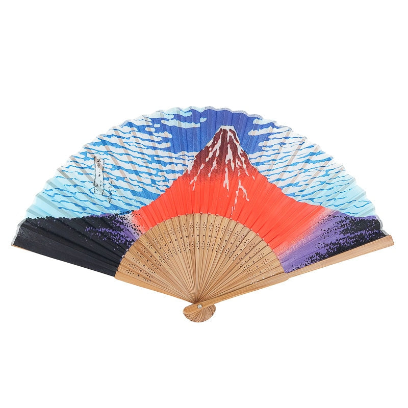 Leque Japonês Fuji Vermelho