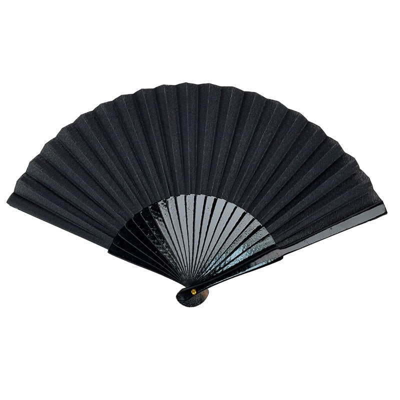 Leque Japonês Preto Simples
