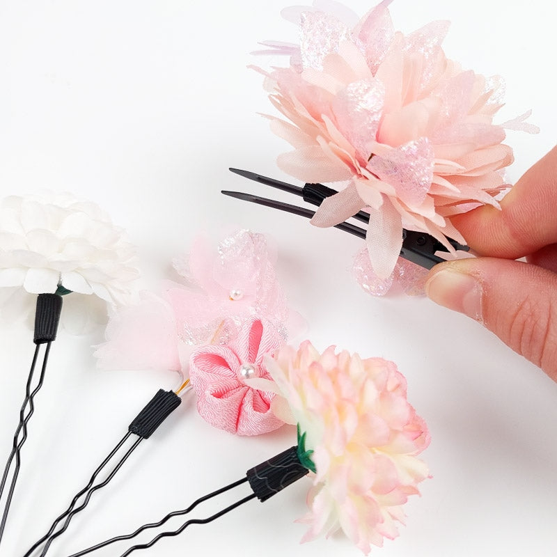 Flores de cabelo japonesas
