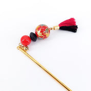 Guindaste Vermelho Kanzashi Japonês