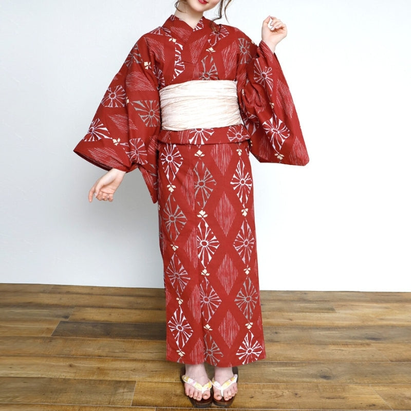 Kimono Japonais Femme Rouge