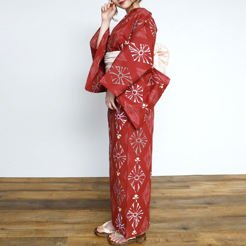 Quimono Japonês para Mulher Vermelho