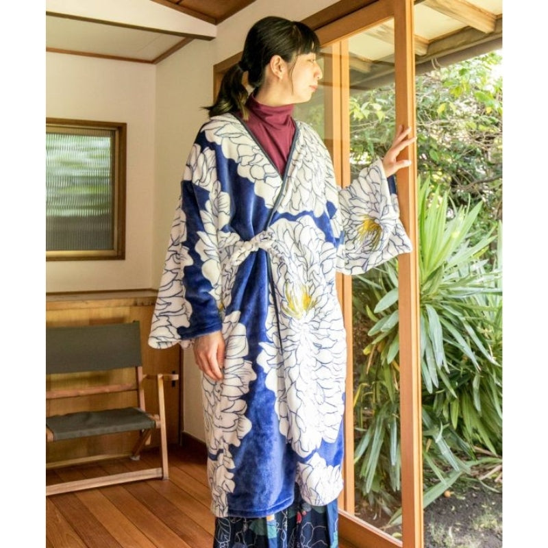 Kimono Polaire Femme Pivoine