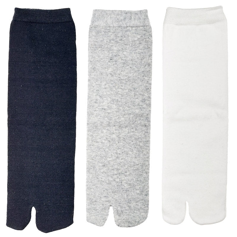 Lote 3 pares de meias japonesas Tabi