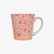 Caneca de cerâmica vermelha japonesa