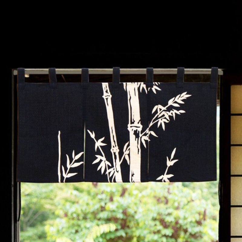 Noren Curto Bambu Japonês