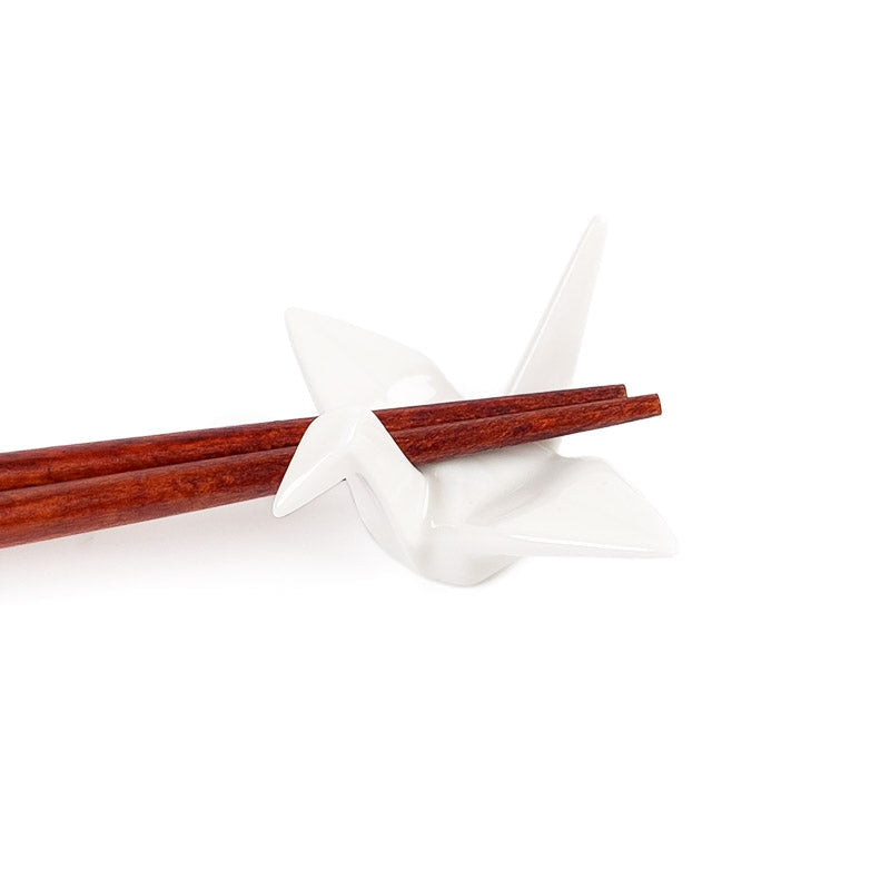 Descanso para pauzinhos de origami branco - Mundo Japao