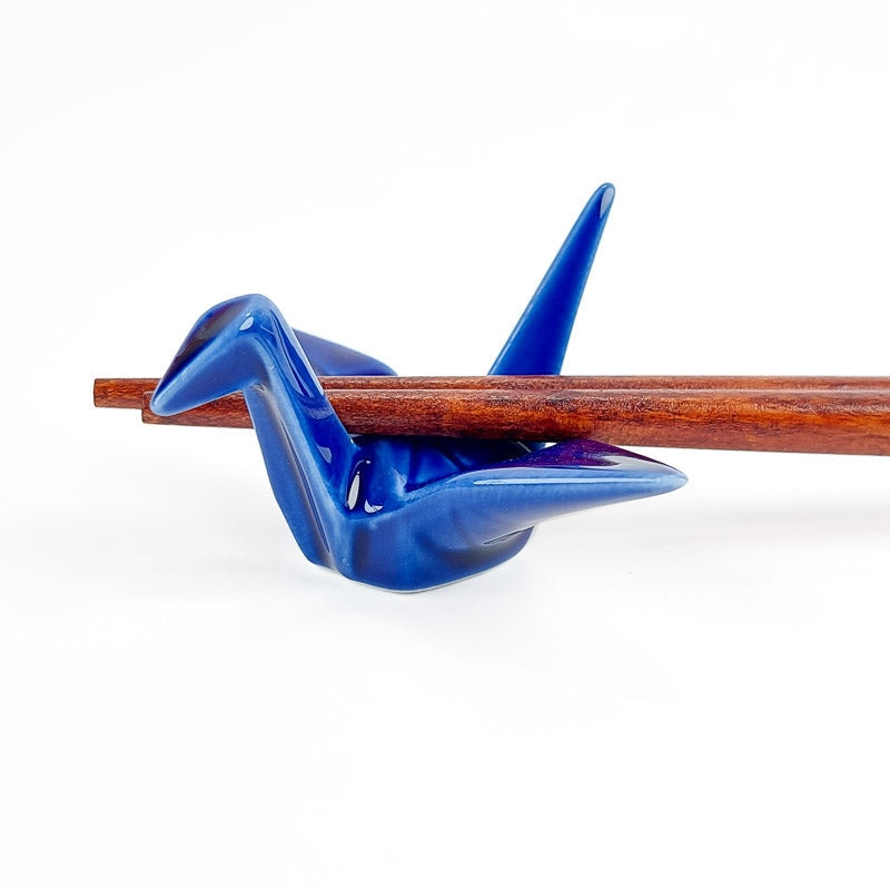 Descanso para pauzinhos de origami azul - Mundo Japao