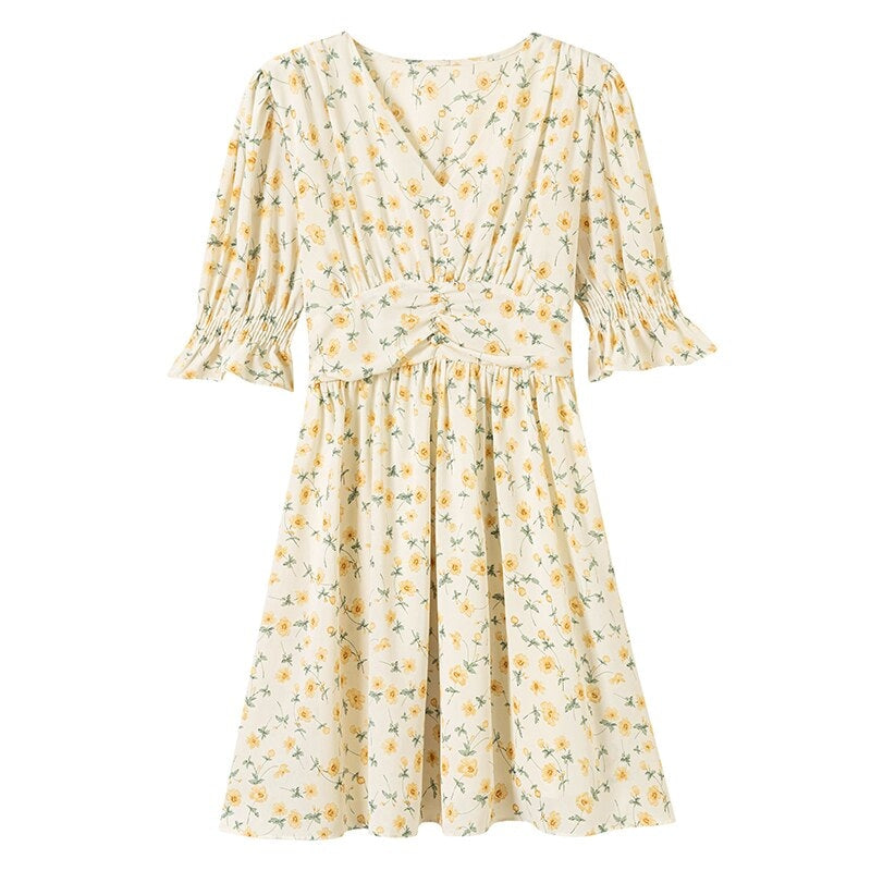 Vestido de verão feminino japonês