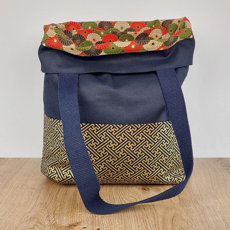 Bolsa de tecido japonês Sayagata