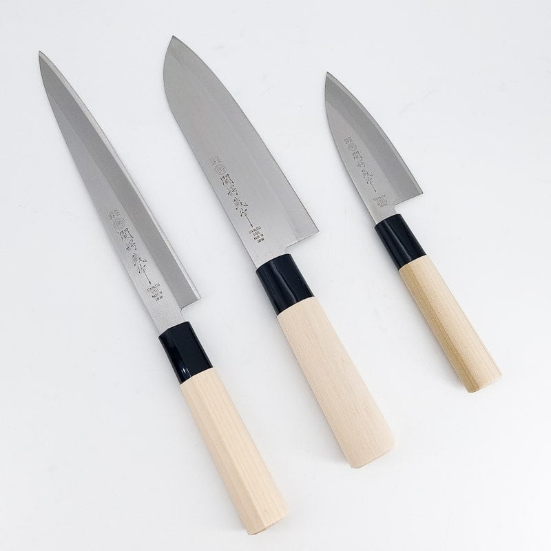 Conjunto de facas de cozinha japonesas