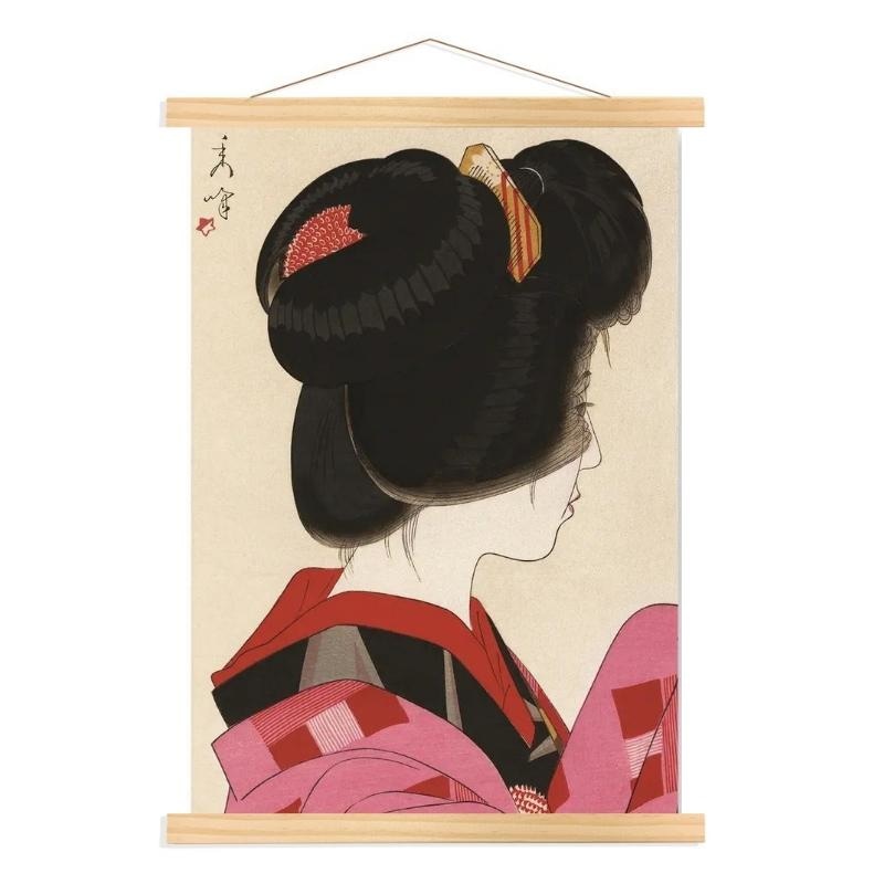 Pintura de gueixa japonesa