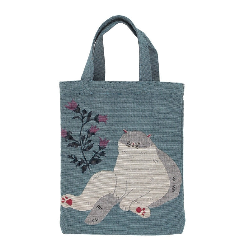 Sacola Azul Gato Japonês