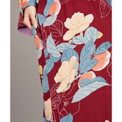 Jaqueta quimono floral feminina
