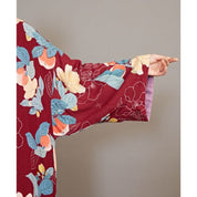 Jaqueta quimono floral feminina