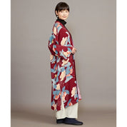 Jaqueta quimono floral feminina
