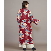 Jaqueta quimono floral feminina