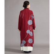 Casaco Quimono Longo Feminino Vermelho