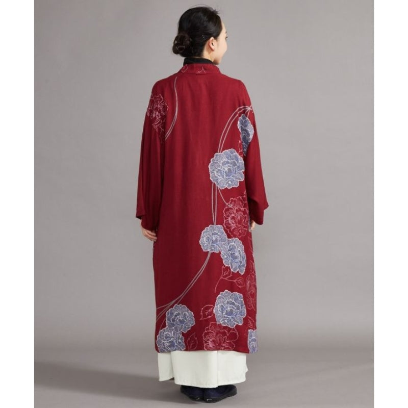 Casaco Quimono Longo Feminino Vermelho