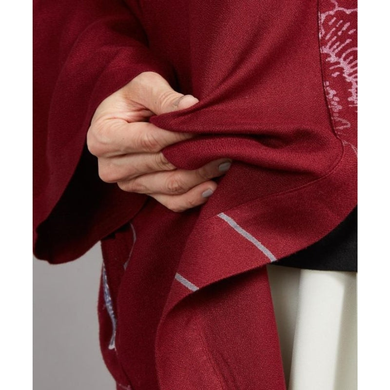Casaco Quimono Longo Feminino Vermelho