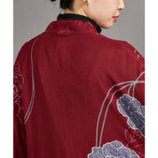 Casaco Quimono Longo Feminino Vermelho