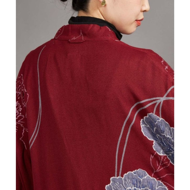 Casaco Quimono Longo Feminino Vermelho