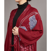 Casaco Quimono Longo Feminino Vermelho