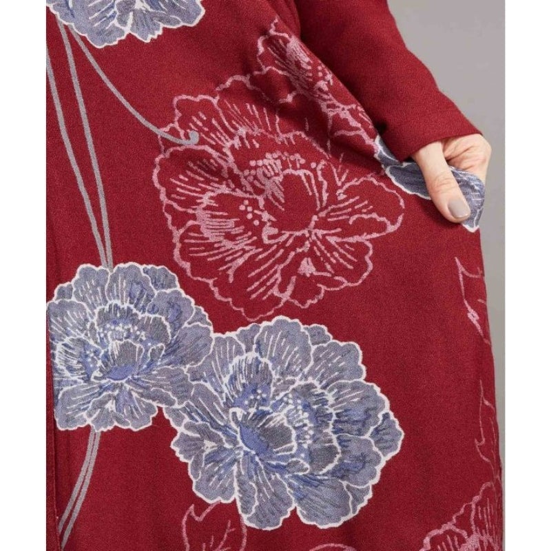 Casaco Quimono Longo Feminino Vermelho