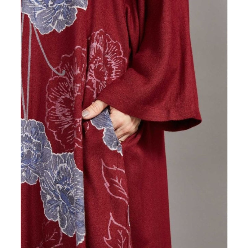 Casaco Quimono Longo Feminino Vermelho