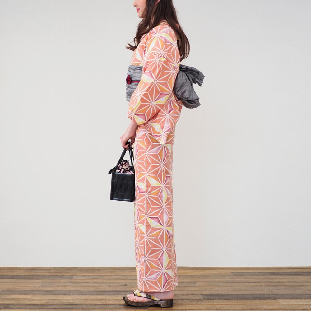 Yukata feminino de Asanoha