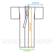 Yukata Masculino Japonês Preto