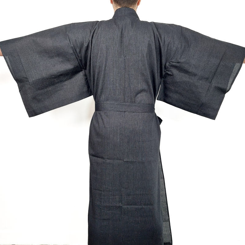 Yukata Masculino Japonês Preto