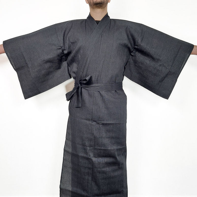 Yukata Masculino Japonês Preto