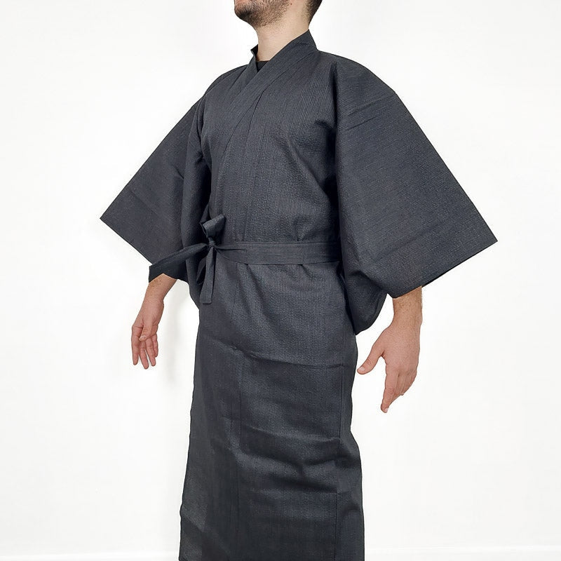 Yukata Masculino Japonês Preto