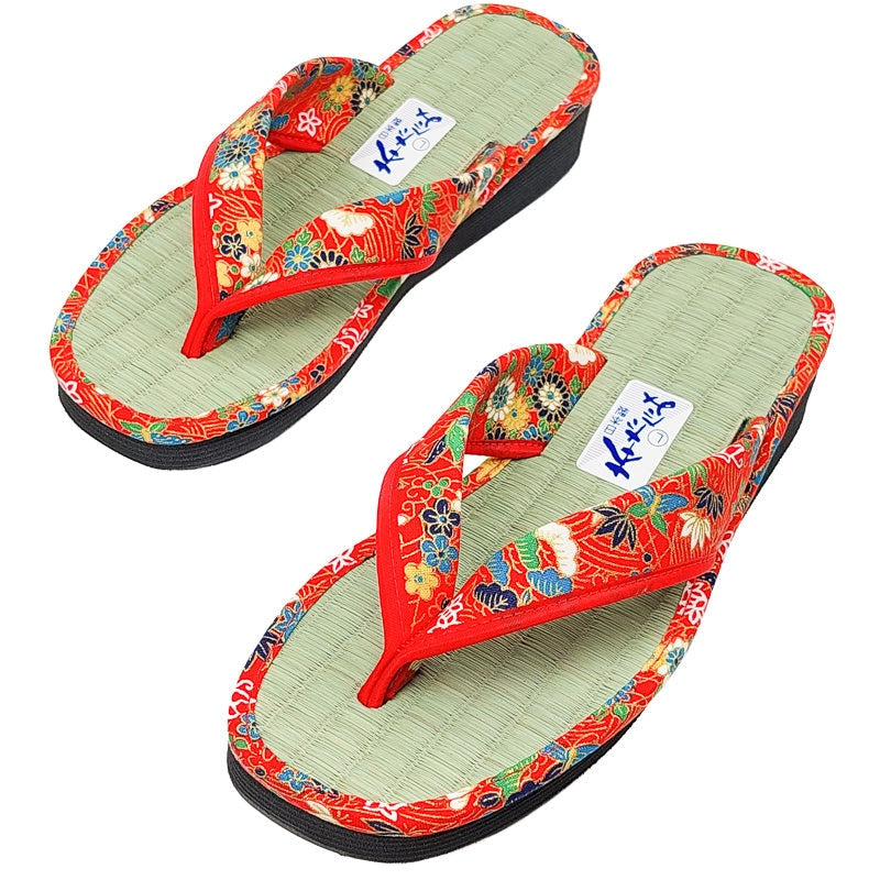 Zori japonês vermelho