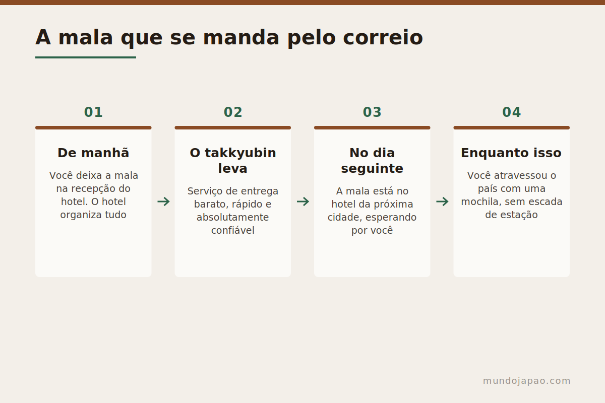O que fazer com a mala As soluções japonesas para bagagem que turista não conhece