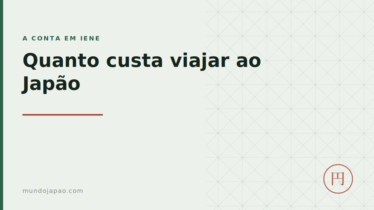 Quanto custa viajar ao Japão: a conta em iene