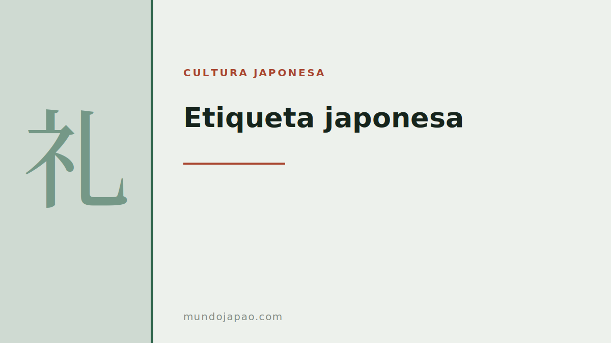 Etiqueta japonesa: as regras e de onde elas vêm
