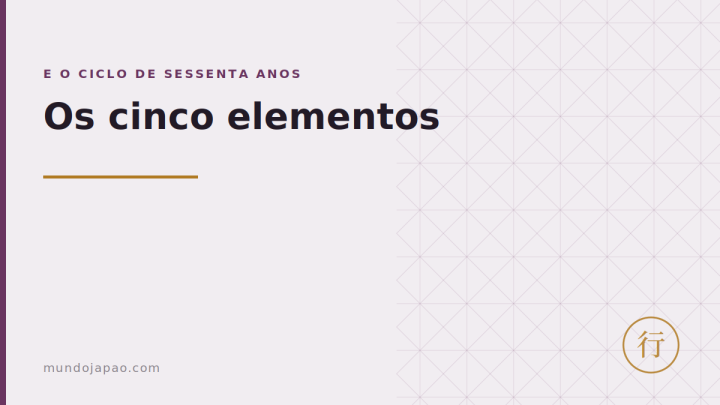 Os cinco elementos e o ciclo de sessenta anos