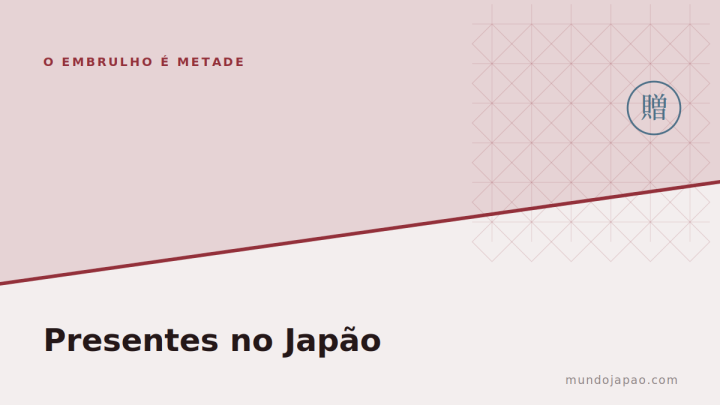 Presentes no Japão: o embrulho é metade do presente